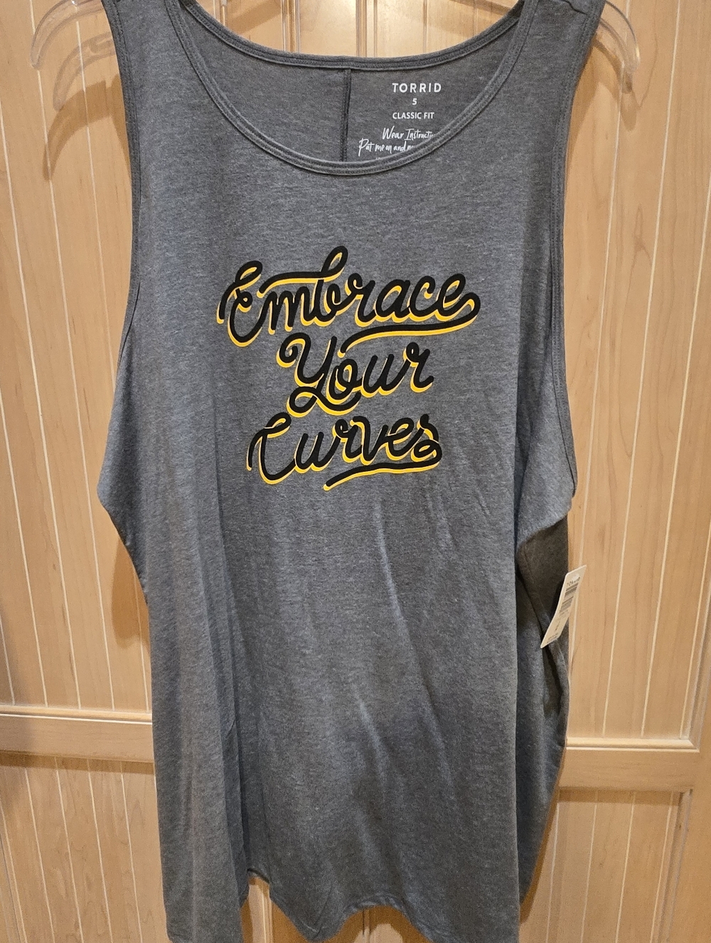 Torrid "Embrace Your Curves" Tank 5X NWT